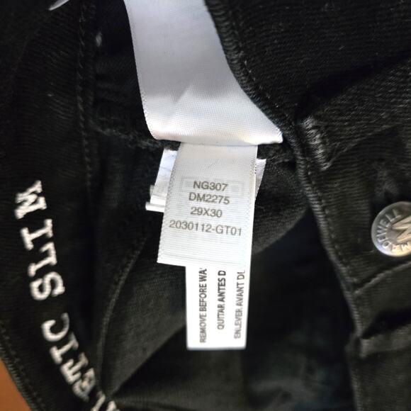 Madewell Black Athletic Slim Jeans W 29 X L 30 - Picture 10 of 10